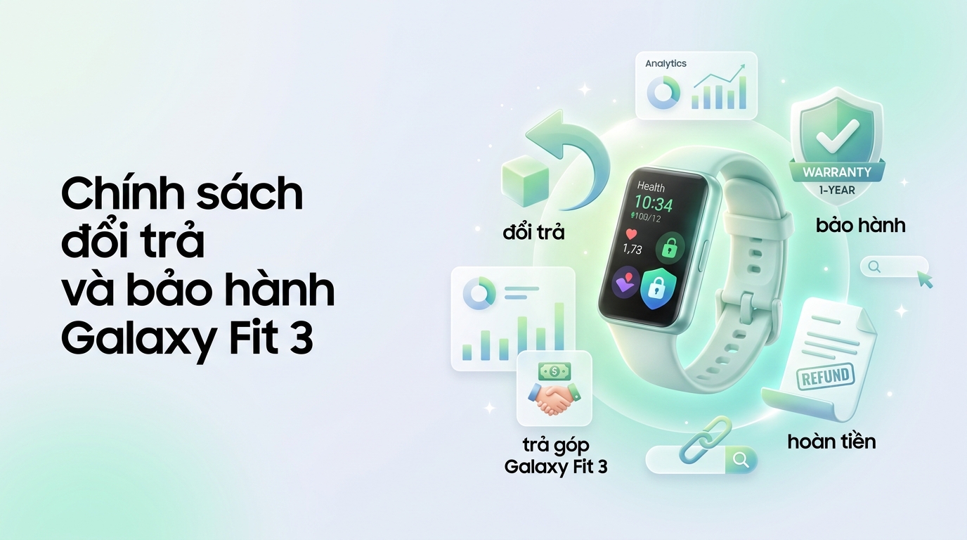 Chính sách đổi trả và bảo hành Galaxy Fit 3