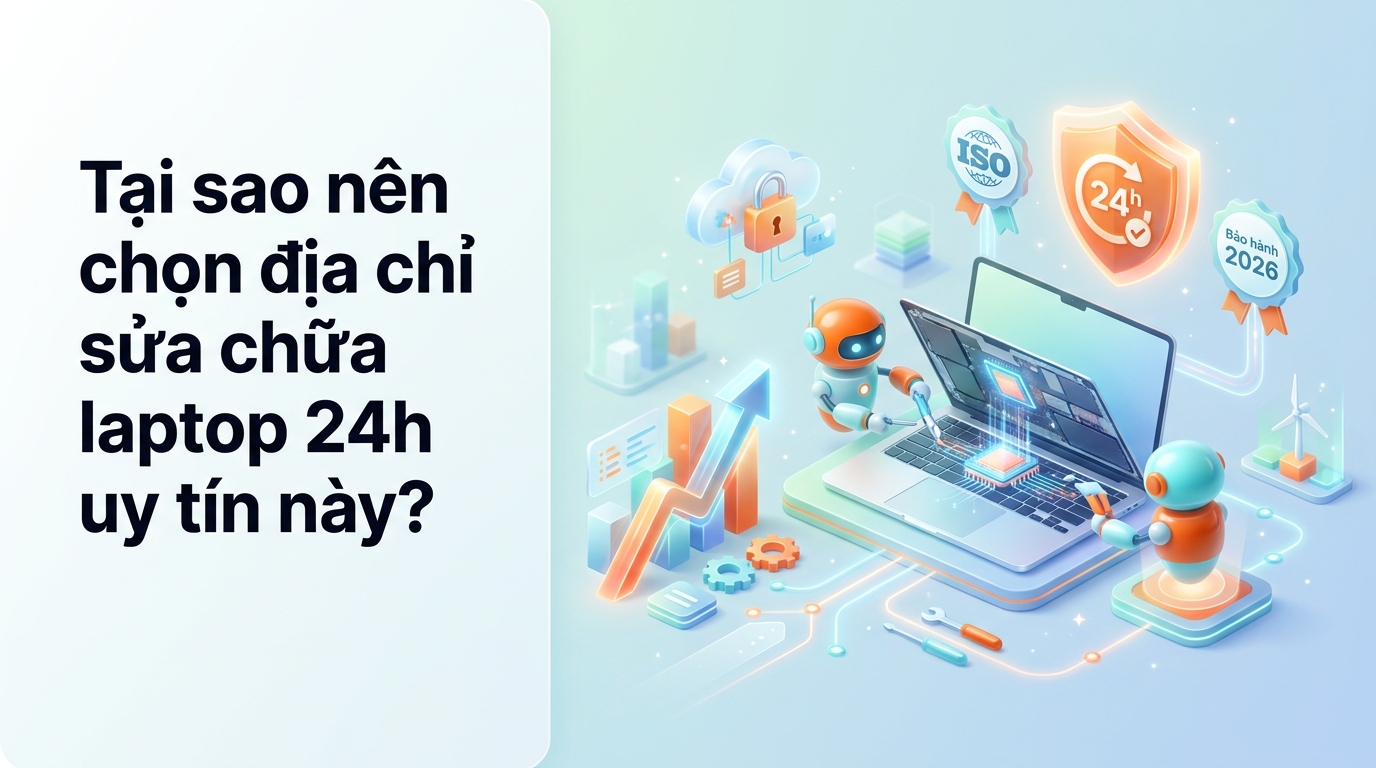 Tại sao nên chọn địa chỉ sửa chữa laptop 24h uy tín này?